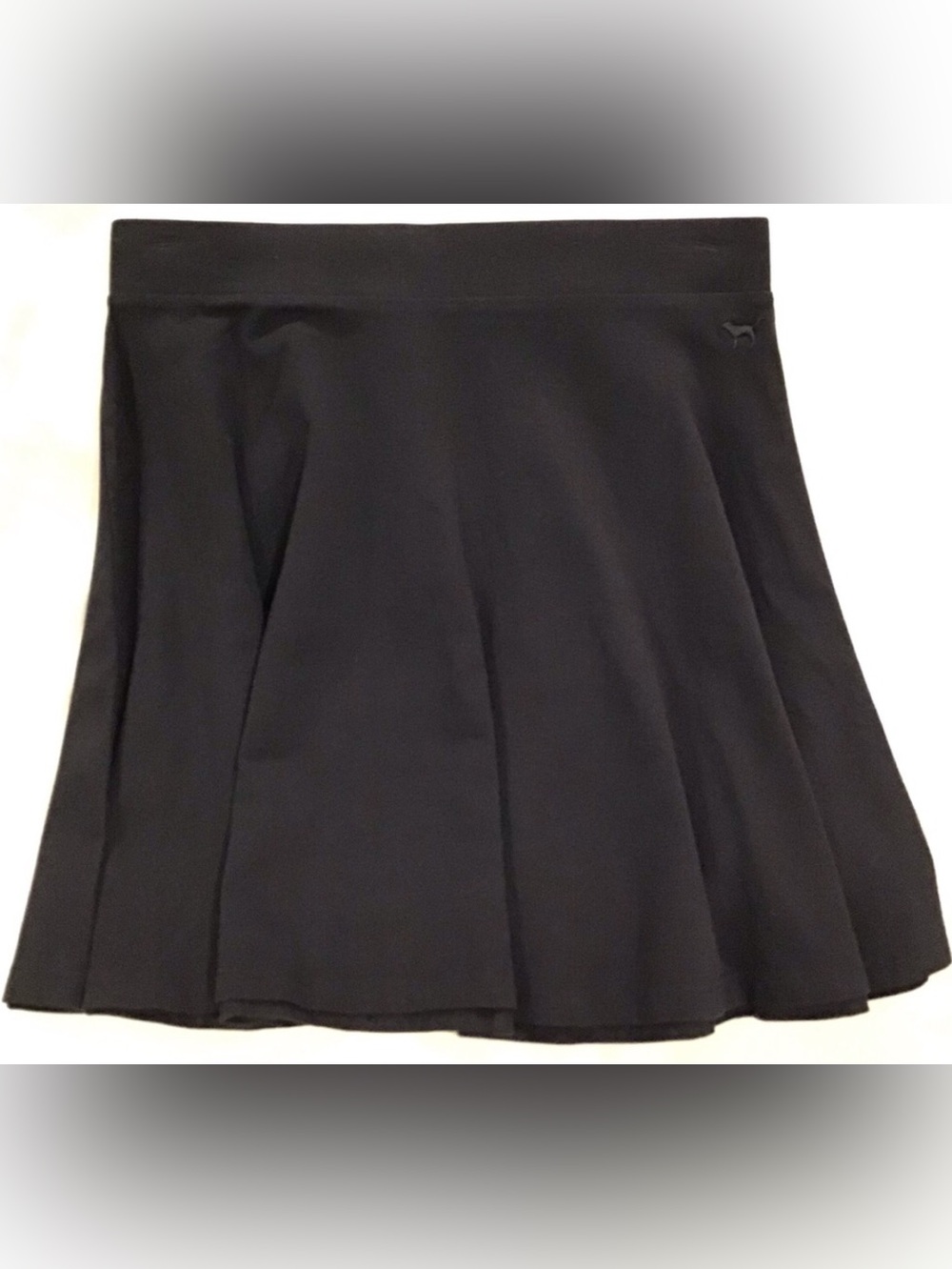 Victoria's Secret Pink Circle Skater Skirt Black